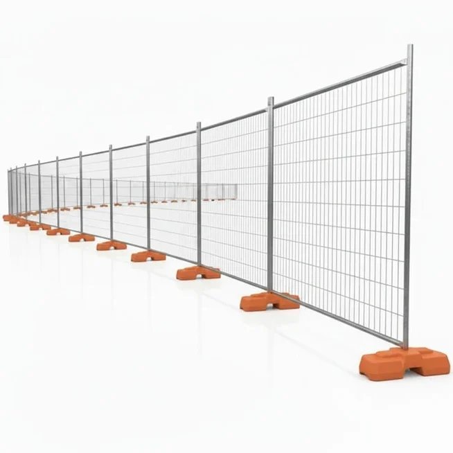 Temporary site fencing panels